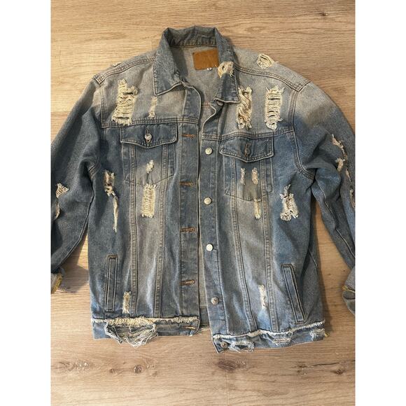 Levi Strauss oversized denim jacket size Medium - Picture 2 of 6